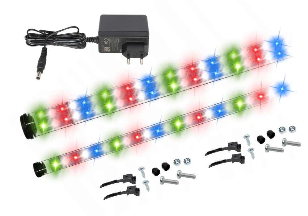 Levně 2x50cm Led osvětlení do akvária zářivka lampa Grow Led Full Spectrum