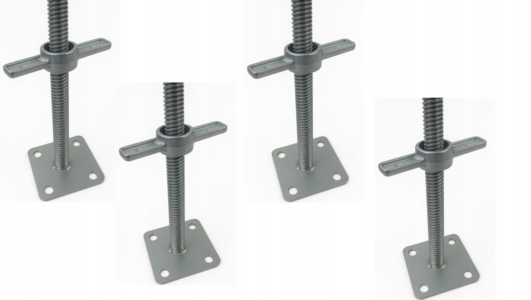 Noha varšavského lešení nastavitelná, plná výška 50 cm, sada 4 ks