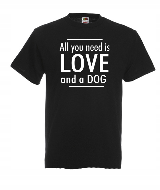 

S Koszulka Męska Psy Z Psem All You Need Is Dog
