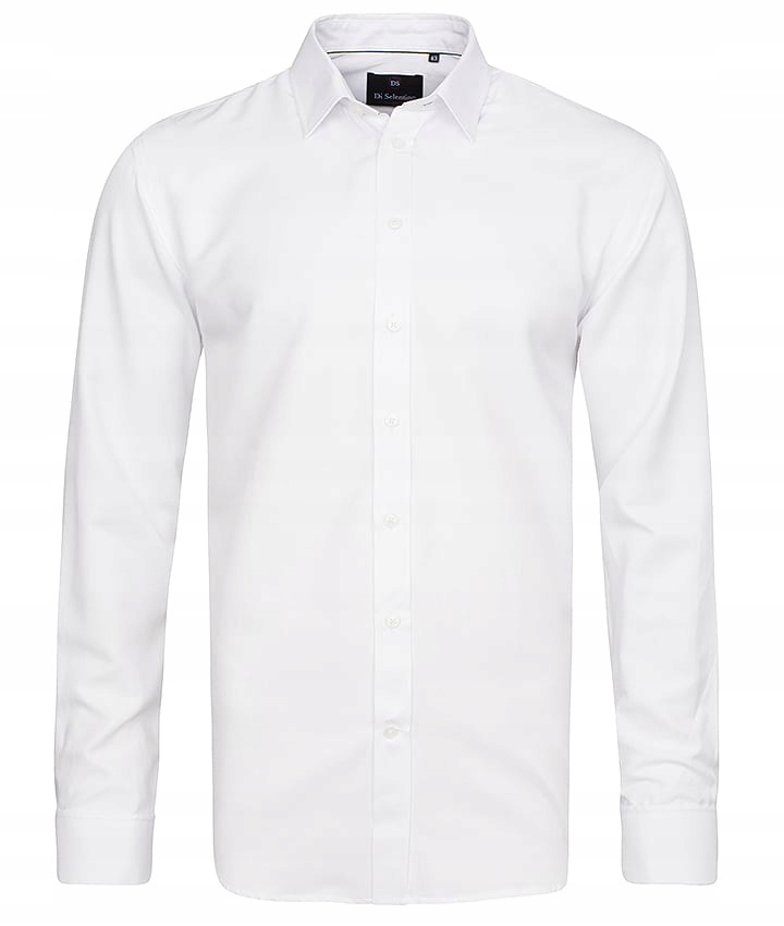 

Koszula Męska Biała Classic Fit Spinka 46