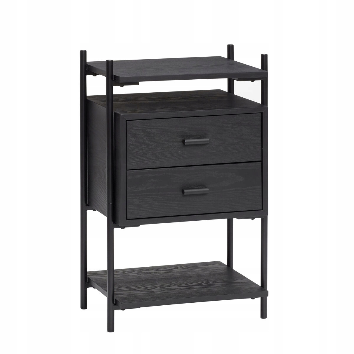 Hübsch Oak Nočná Skrinka Nočný stolík čierny