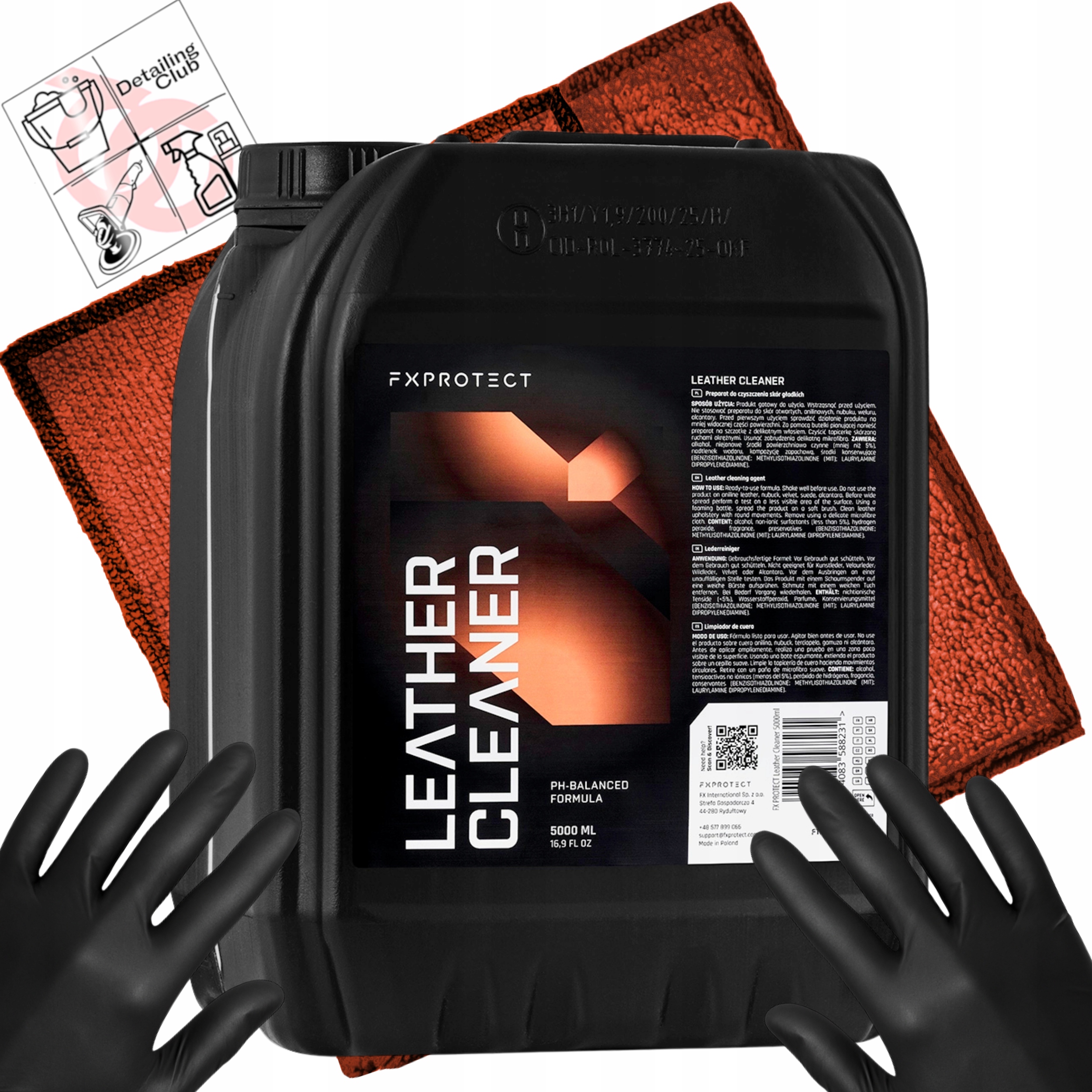 Fx Protect Leather Cleaner Prípravok na pokožku 5 l