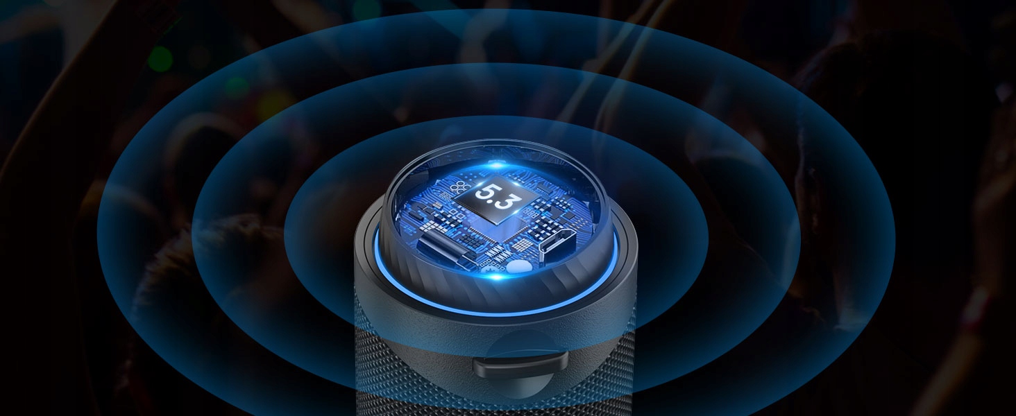 30W PRZENOŚNY GŁOŚNIK BLUETOOTH 5.3 IPX7 BEZPRZEWODOWE Waga produktu 0.87 g