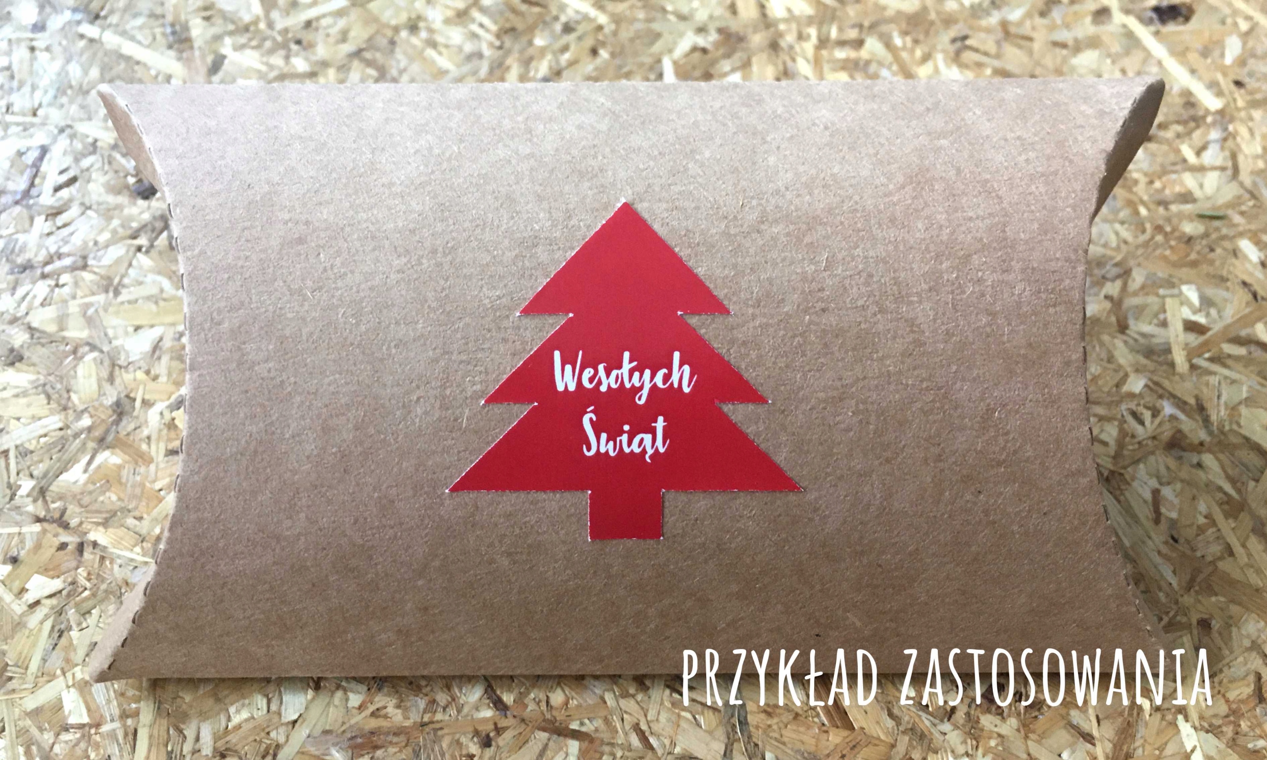 50 szt Naklejka WESOŁYCH ŚWIĄT naklejki choinki Boże Narodzenie Kod producenta 002NAKLBOZENA