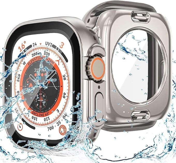 Pouzdro Na Hodinky Růžové Zlato Pro Apple S Ochranným Sklem, Kompletní Ochrana