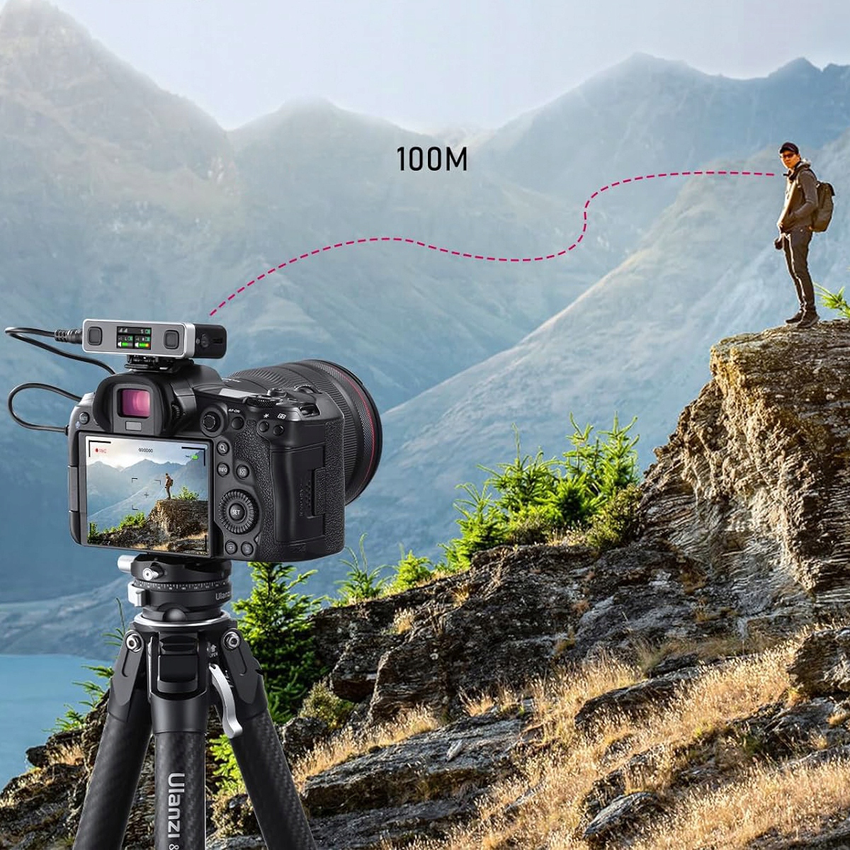 Bezprzewodowy Zestaw Mikrofonowy ULANZI U-MIC AM18 100m 2,4GHz 2 x 8 GB Model U-Mic AM18 PRO