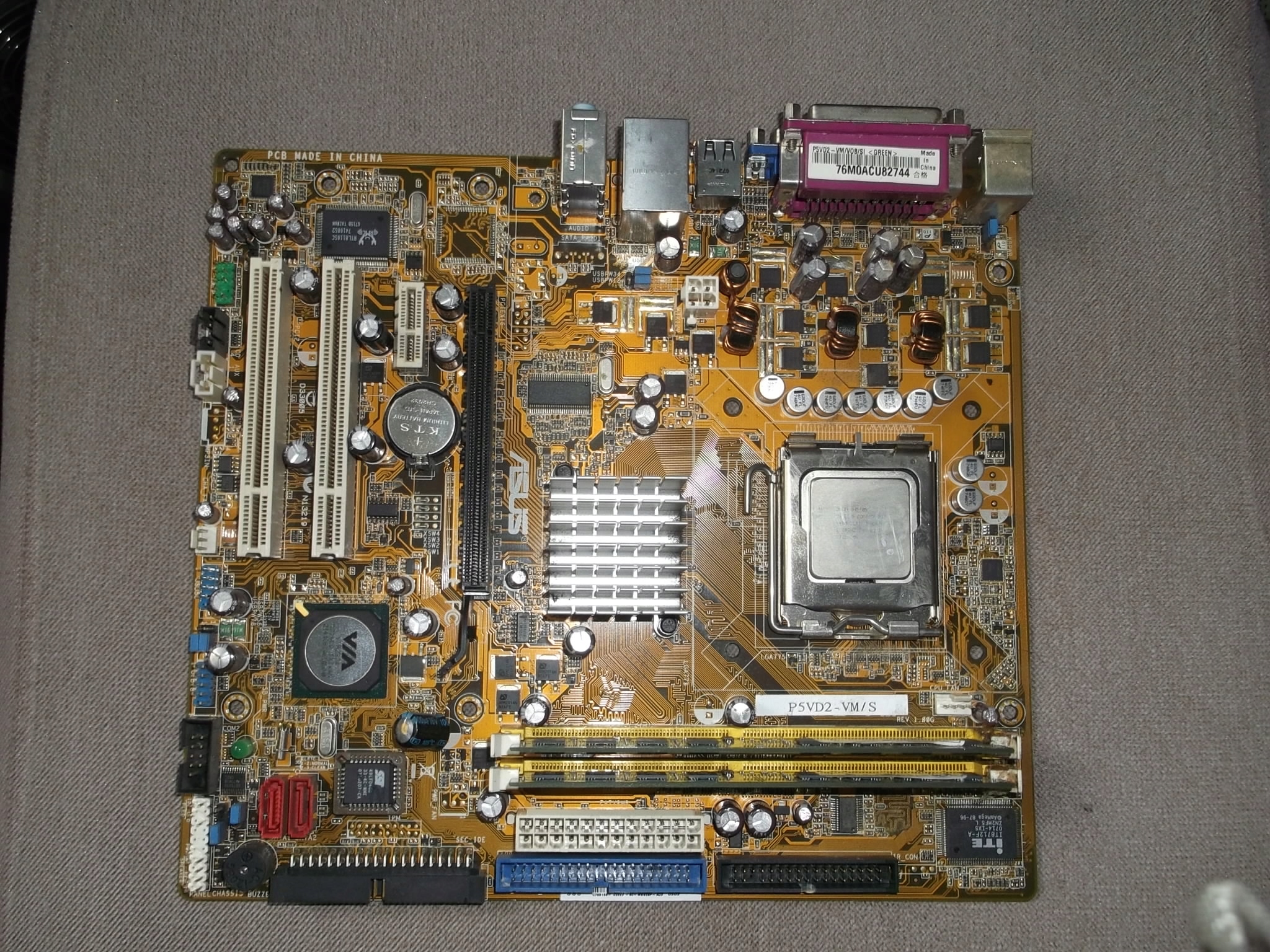 Płyta Główna ASUS P5VD2-VM/S +PROCESOR PENTIUM core 2 duo 4400 2,00Gh w ...