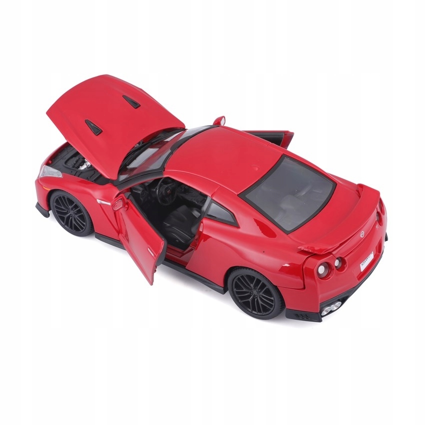 Nissan GT-R 1:24 model Bburago 18-21082 czerwony Płeć chłopcy