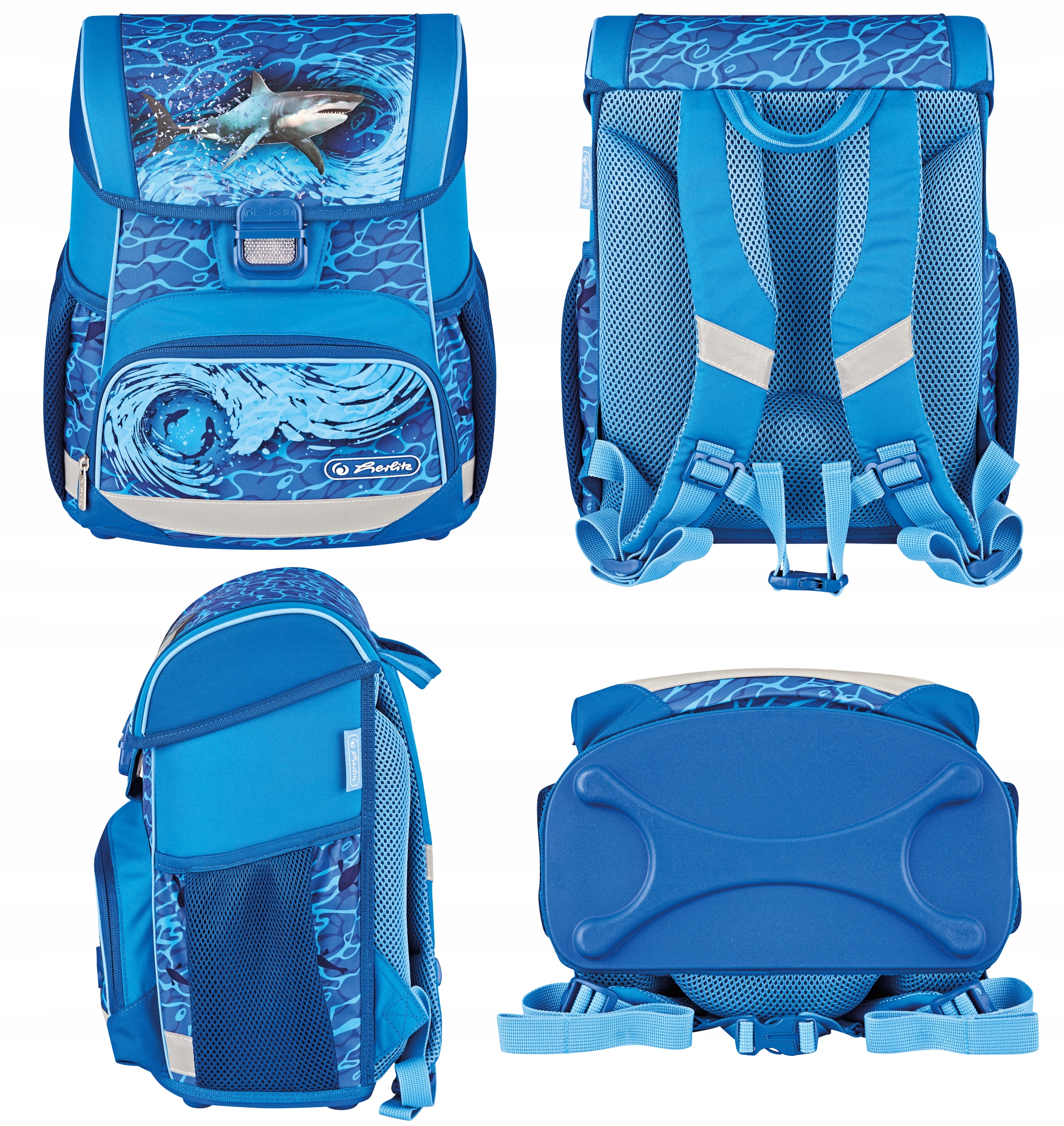 TORNISTER PLECAK SZKOLNY HERLITZ LOOP BLUE SHARK Płeć chłopcy