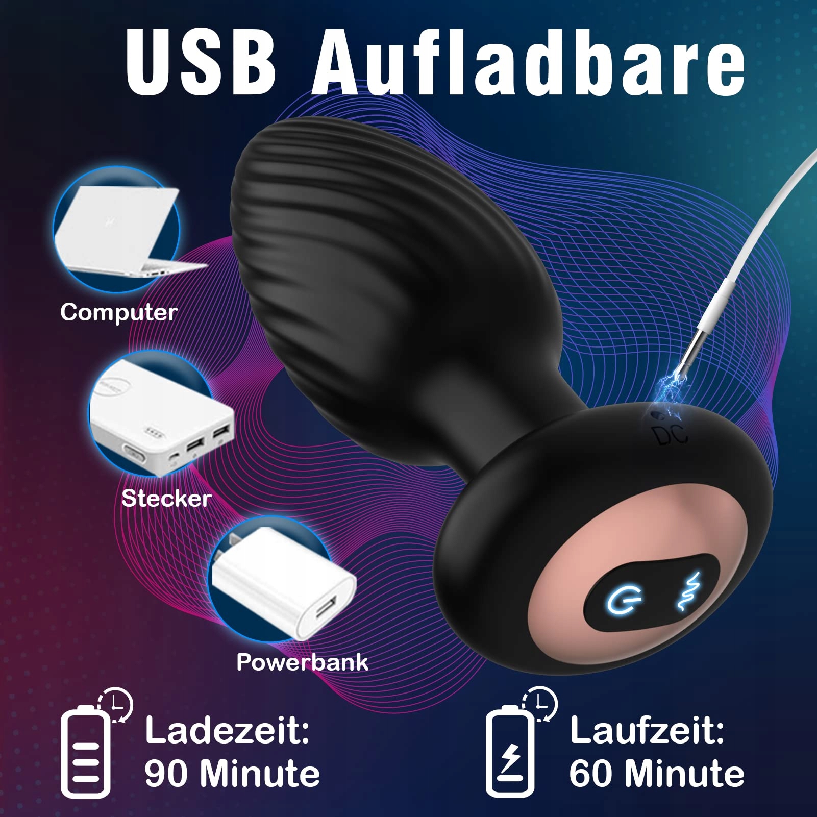 ANALVIBRATOREN Dla Mężczyzn Wibrator Analny Stymulacja Prostaty 7 Trybów — miniatura 8