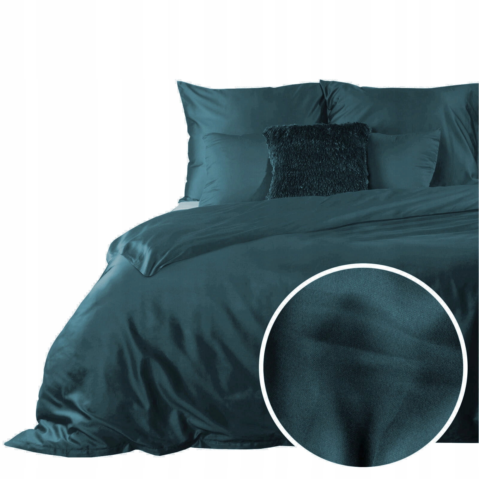 Pościel satynowa komplet 220X200 NOVA3 petrol