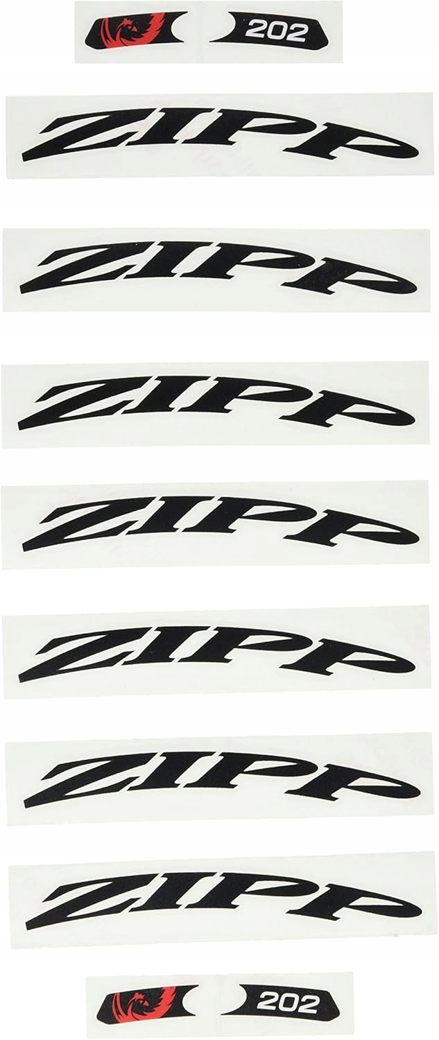 NAKLEJKA ZIPP 202 MATTE BLACK/NO BORDER 1 SZT