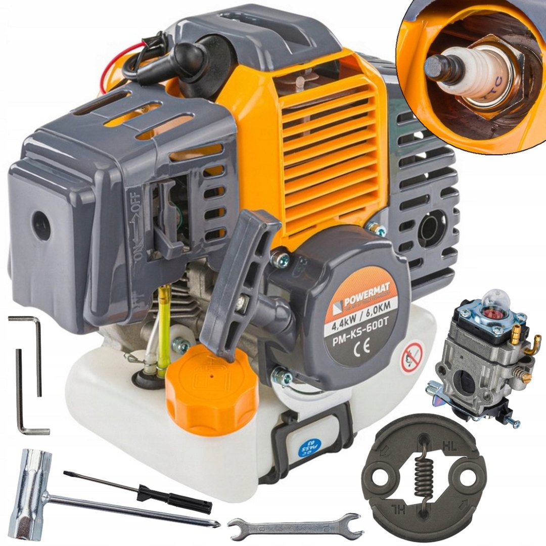 Kompletny Silnik 49CM3 Do Kosy Spalinowej Powermat PM-KS-600T-SI