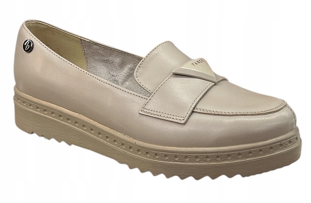 Dámské polobotky Blu 200/2 VEL.38 Kůže Béžová Lico