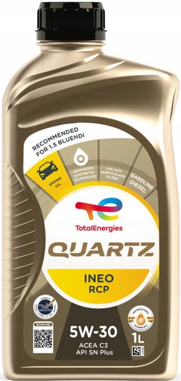 Olej Total Quartz Ineo Rcp 5W-30 1L Peugeot Stellantis Fpw 9.55535/03