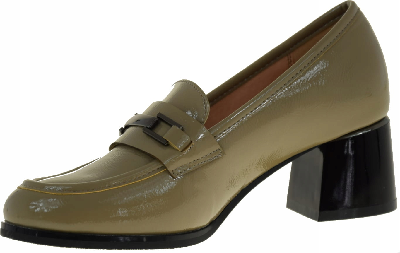 PÓŁBUTY DAMSKIE ELEGANCKIE LAKIEROWANE 12155 R.38 Marka W. POTOCKI