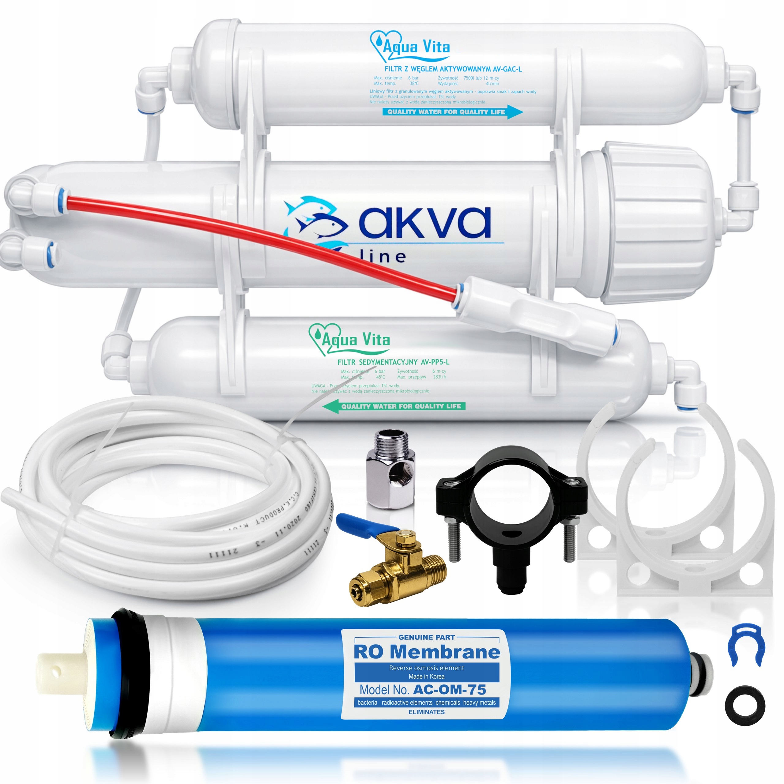 Levně Akvaristický filtr Aquavita RO3 AC-OM-75 Pro Reverzní osmóza pro akvária