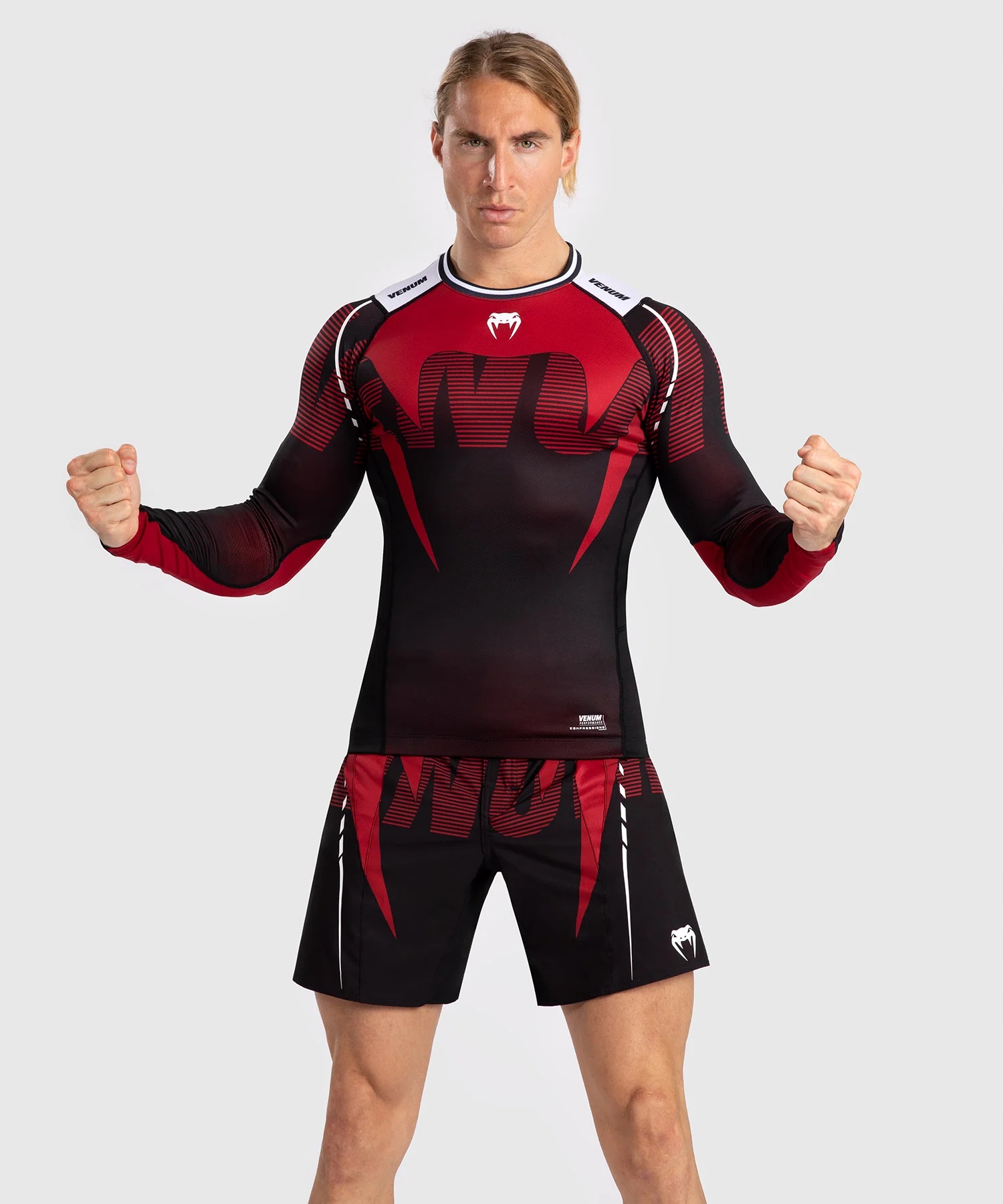 Venum Rashguard Długi Rękaw Long Sleeve Adrenaline Red XL