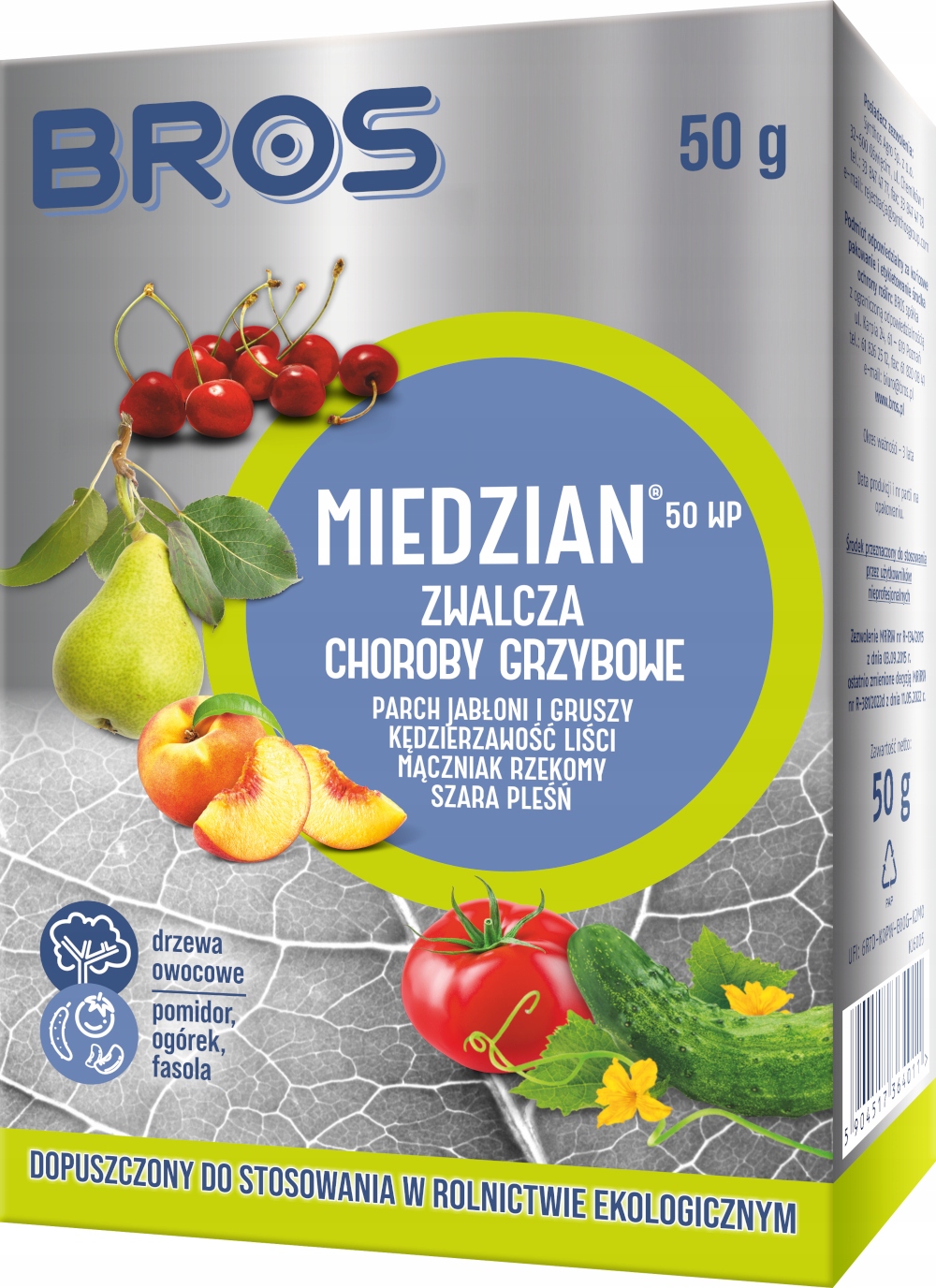 

Bros Miedzian 50 Wp zwalcza choroby warzyw 15 g
