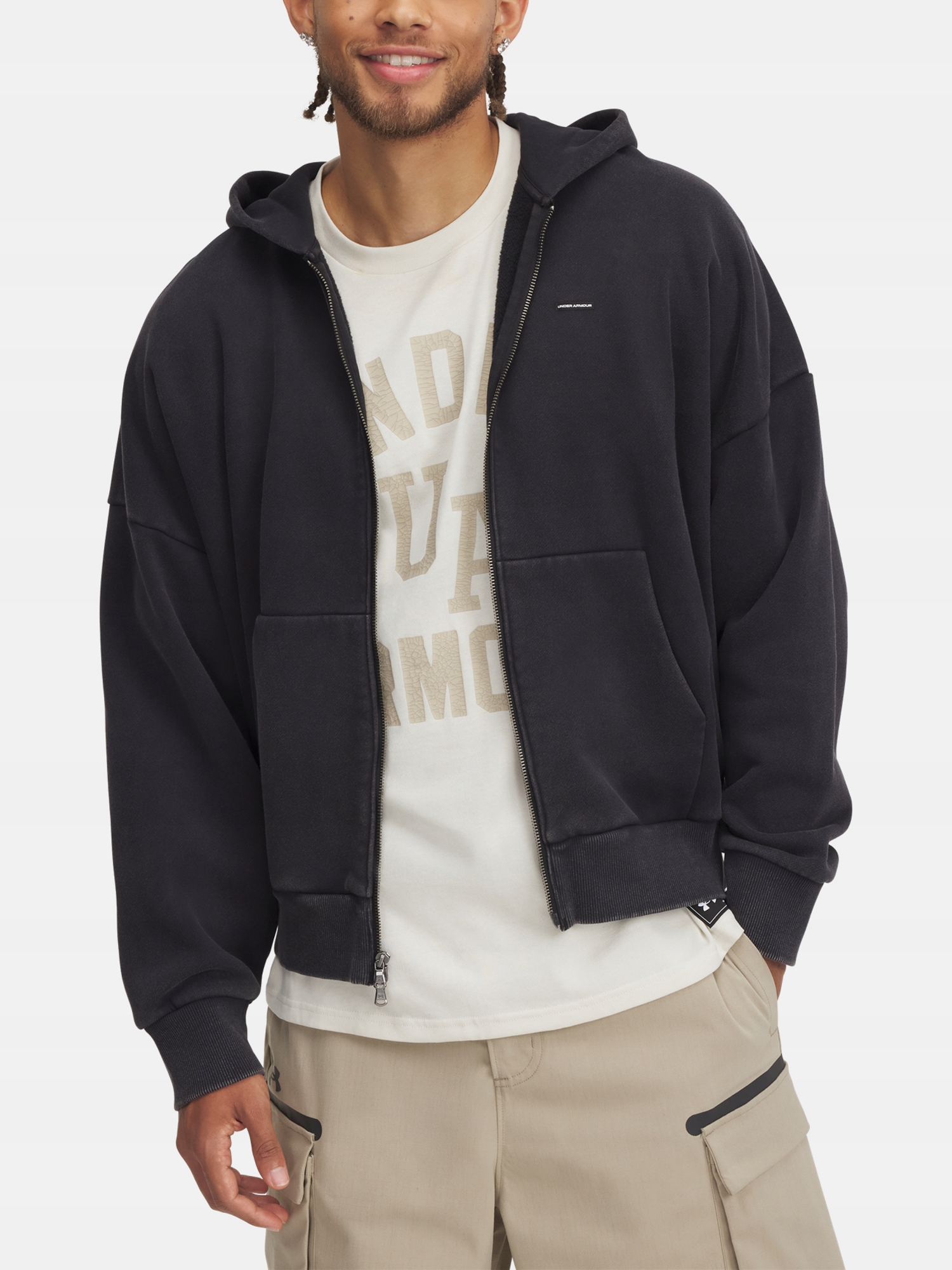 Pánská mikina Under Armour Icon Hwt Fleece Wash Fz