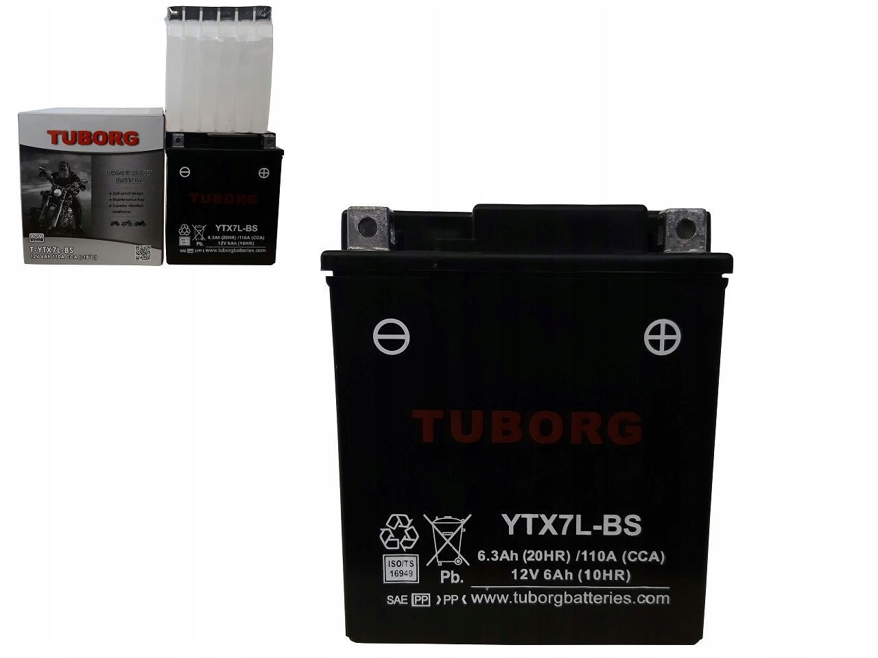 

Akumulator Motocyklowy Tuborg Agm YTX7L-BS