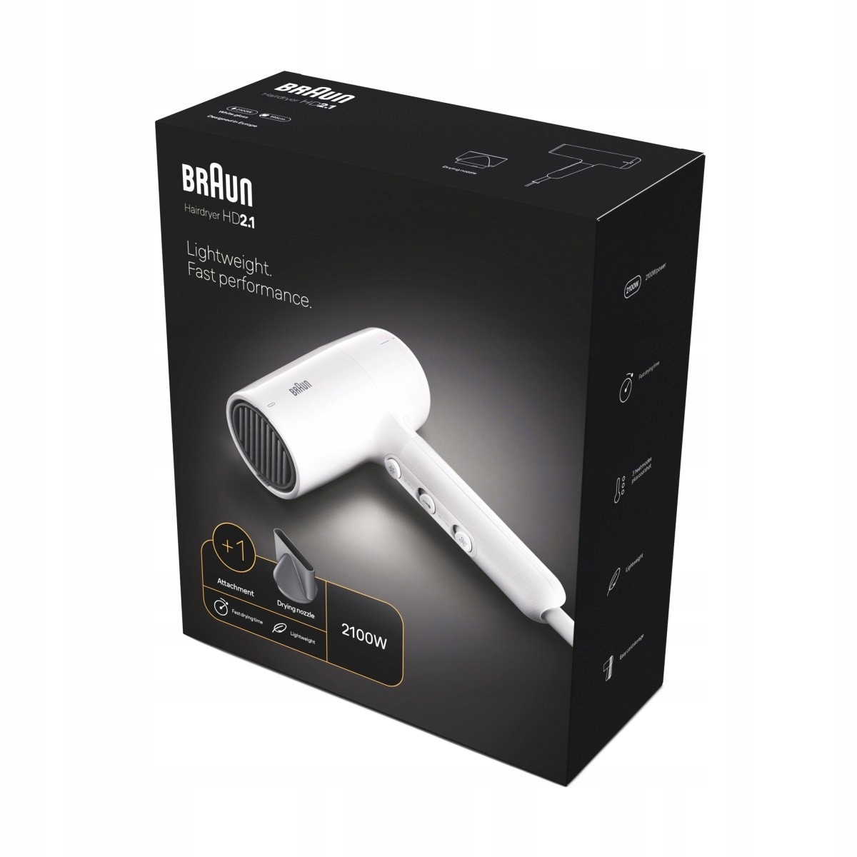 Braun Vysoušeč vlasů s difuzérem DC2100W HD210E