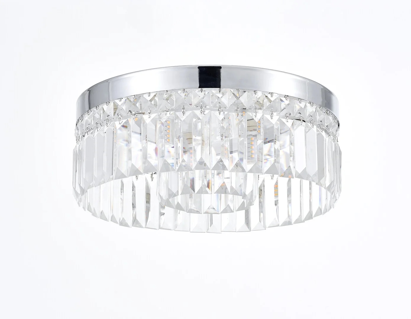 Rabalux Stropná lampa do kúpeľne Sybil Ø35 cm 6xG9 IP44 Chróm/Sklo