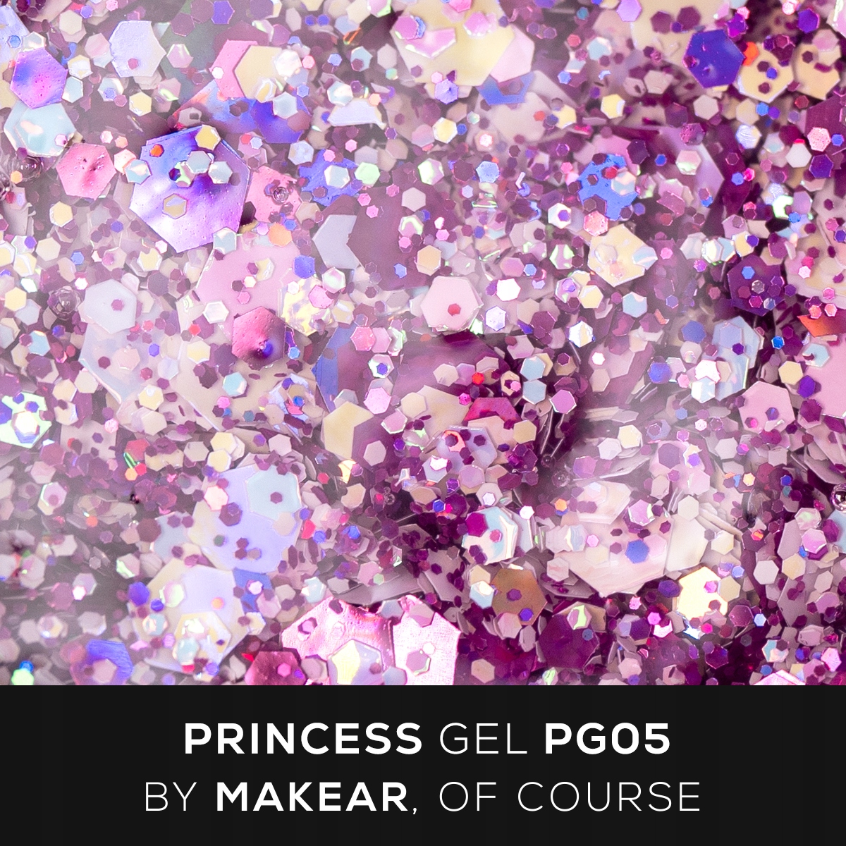 MAKEAR Princess Gel Pink różowy z brokatem i dużymi drobinkami PINK 5ML EAN (GTIN) 5905817955657