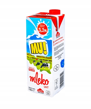 Levně Mu! Mléko 3,2% Uht 12 x 1 l