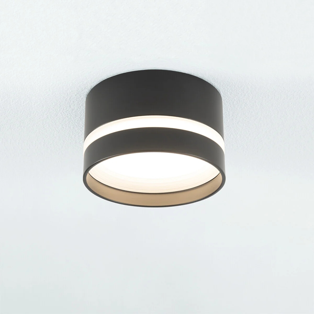 Zapuštěná bodová lampa kulatá černá moderní Murter Nowodvorski