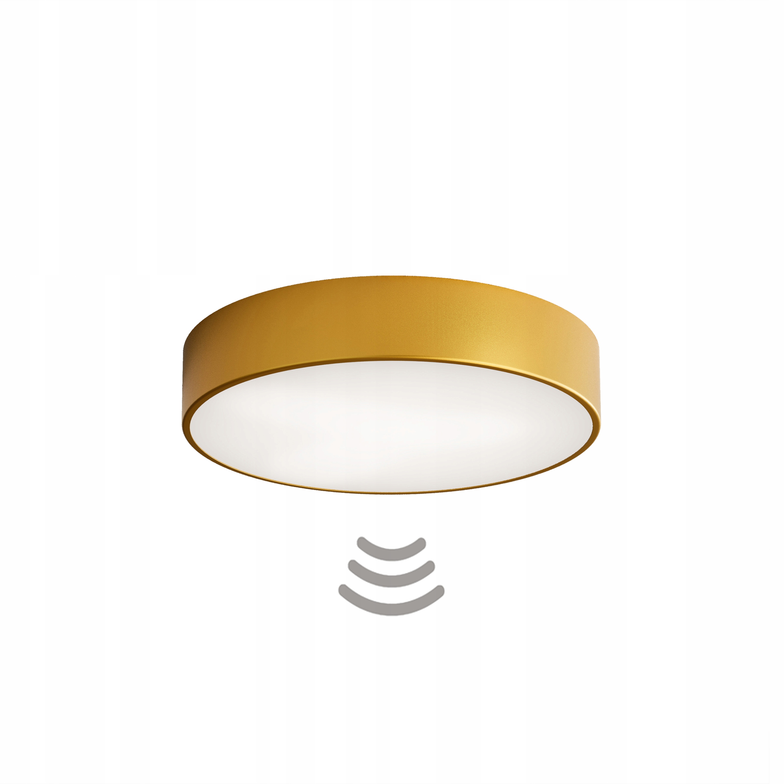 Lampa sufitowa Plafon Cleo 300 Złoty z Czujnikiem Ruchu