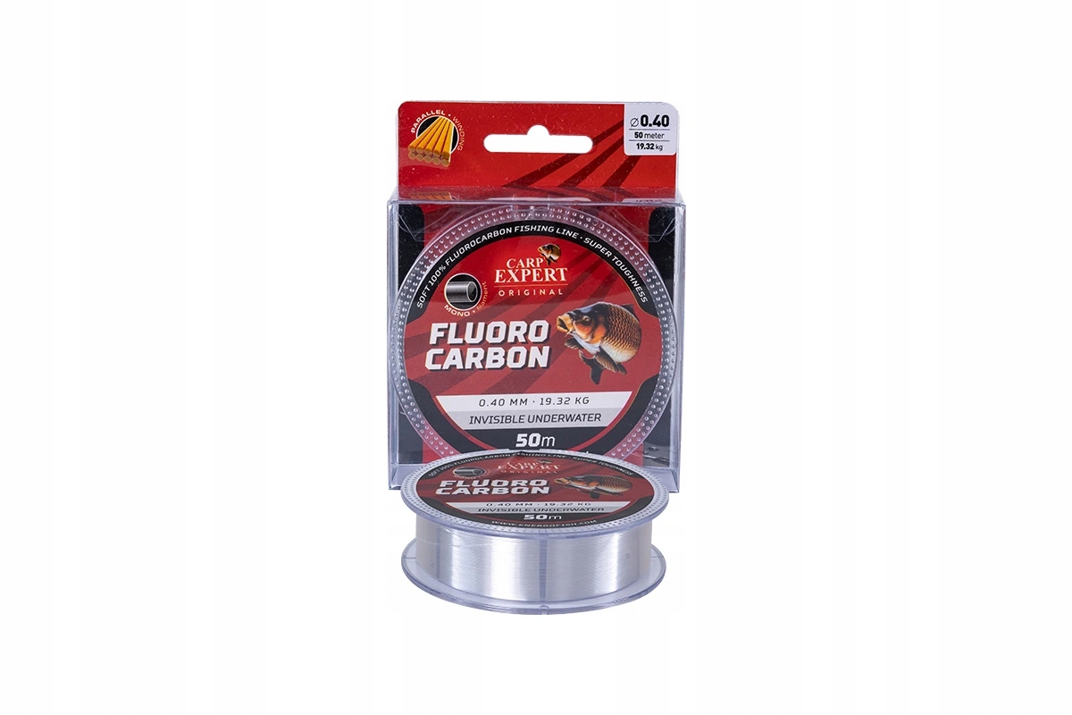 Carp Expert żyłka Fluorocarbon Transparent 50m Średnica: 0,40mm