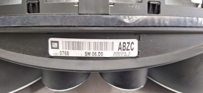 dials OPEL INSIGNIA A 20970768