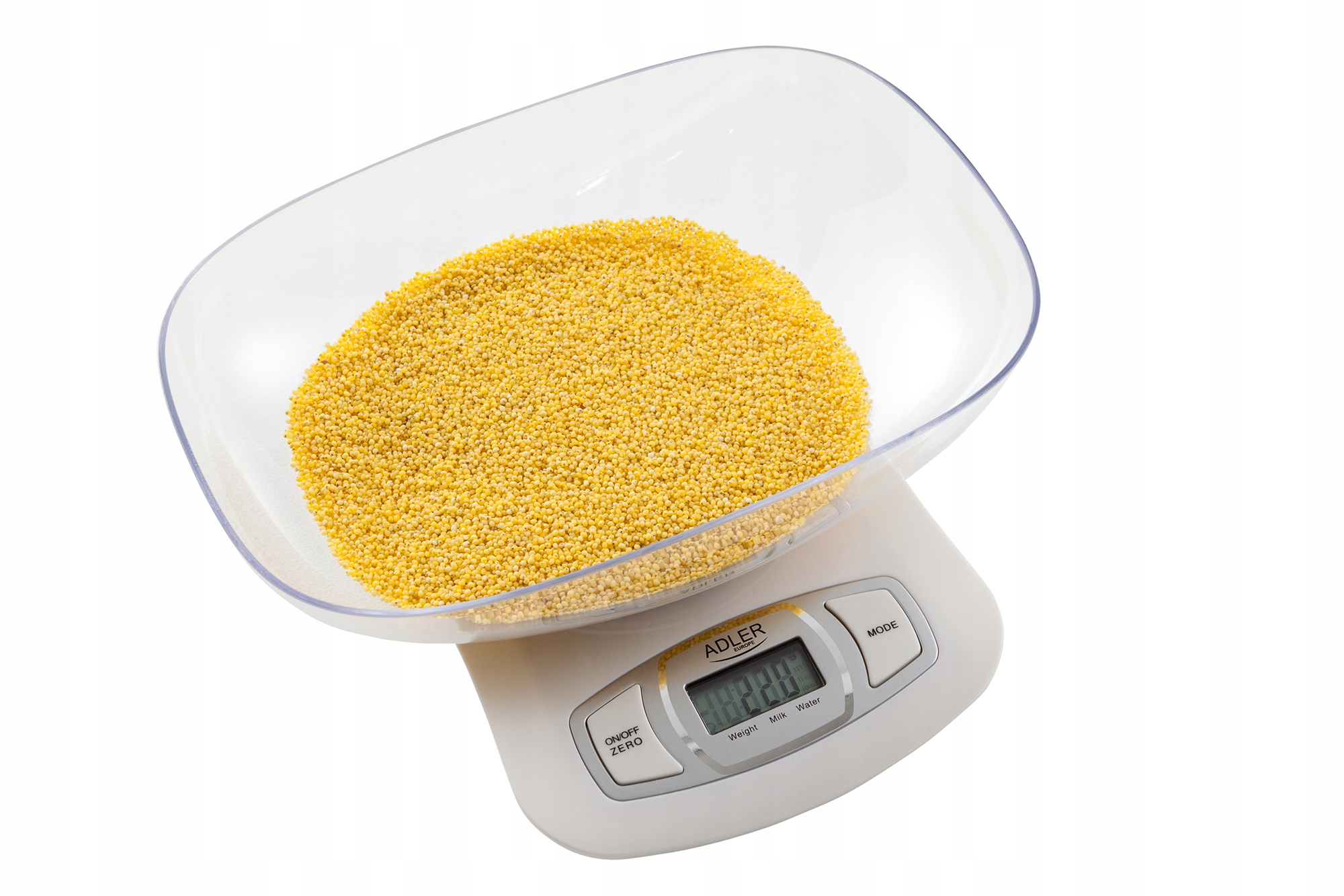 Waga kuchenna z misą AD 3137 biała 5kg/1g