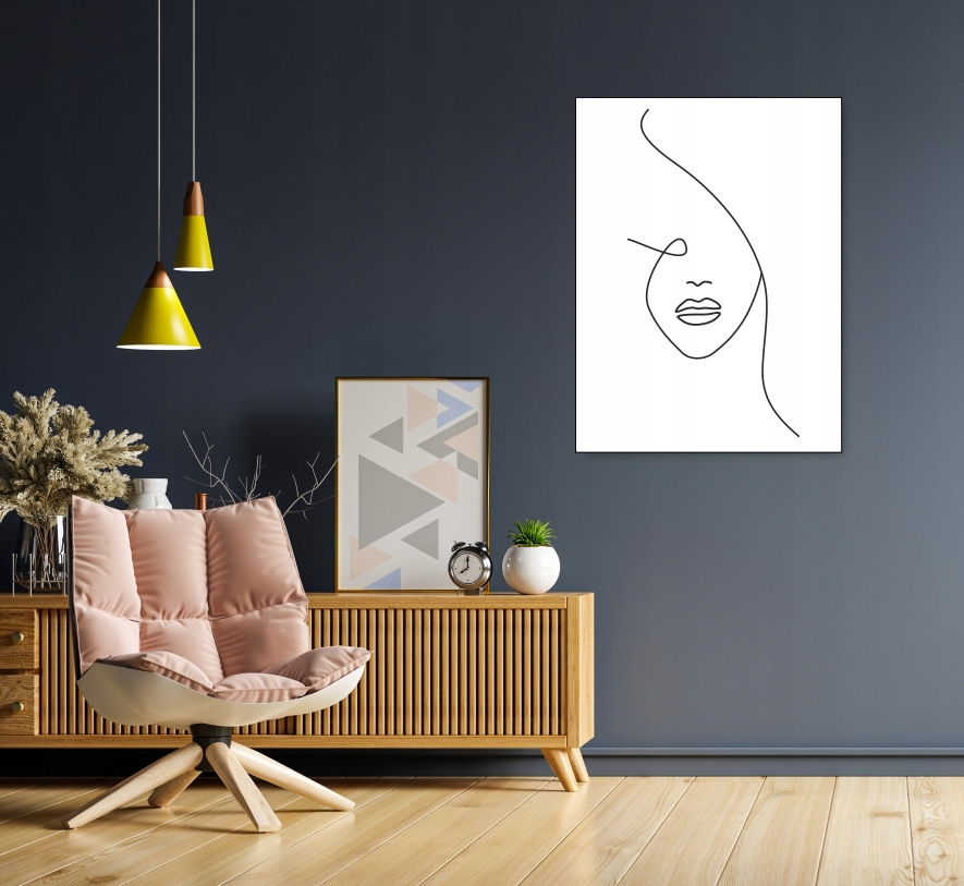 TWARZ LINIA plakat obraz A1 59,4x84cm #174 Rodzaj bez ramy