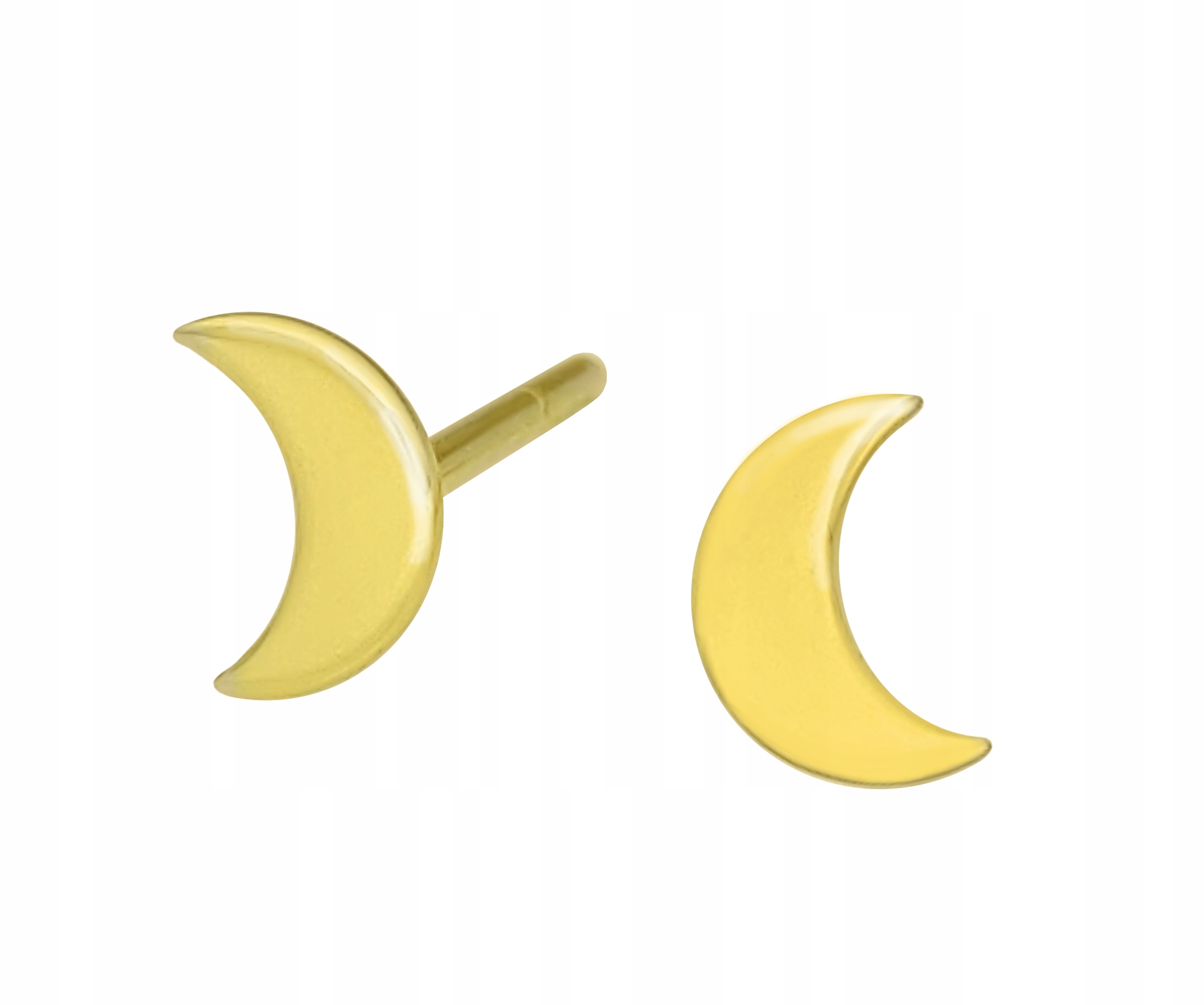 

Złote kolczyki próby 333 Księżyc sztyfty