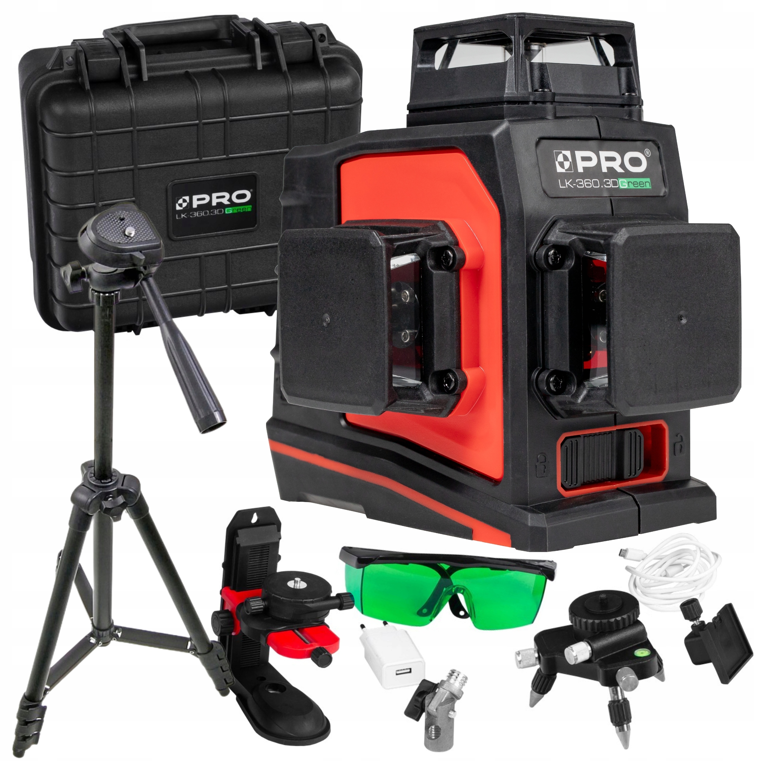 Pro LK-360.3DG Křížový Laser 3D 360 Stativ