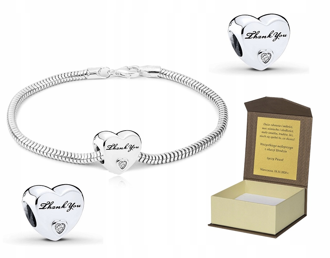 Náramek 17 cm pro Charms Dárek věnování B138