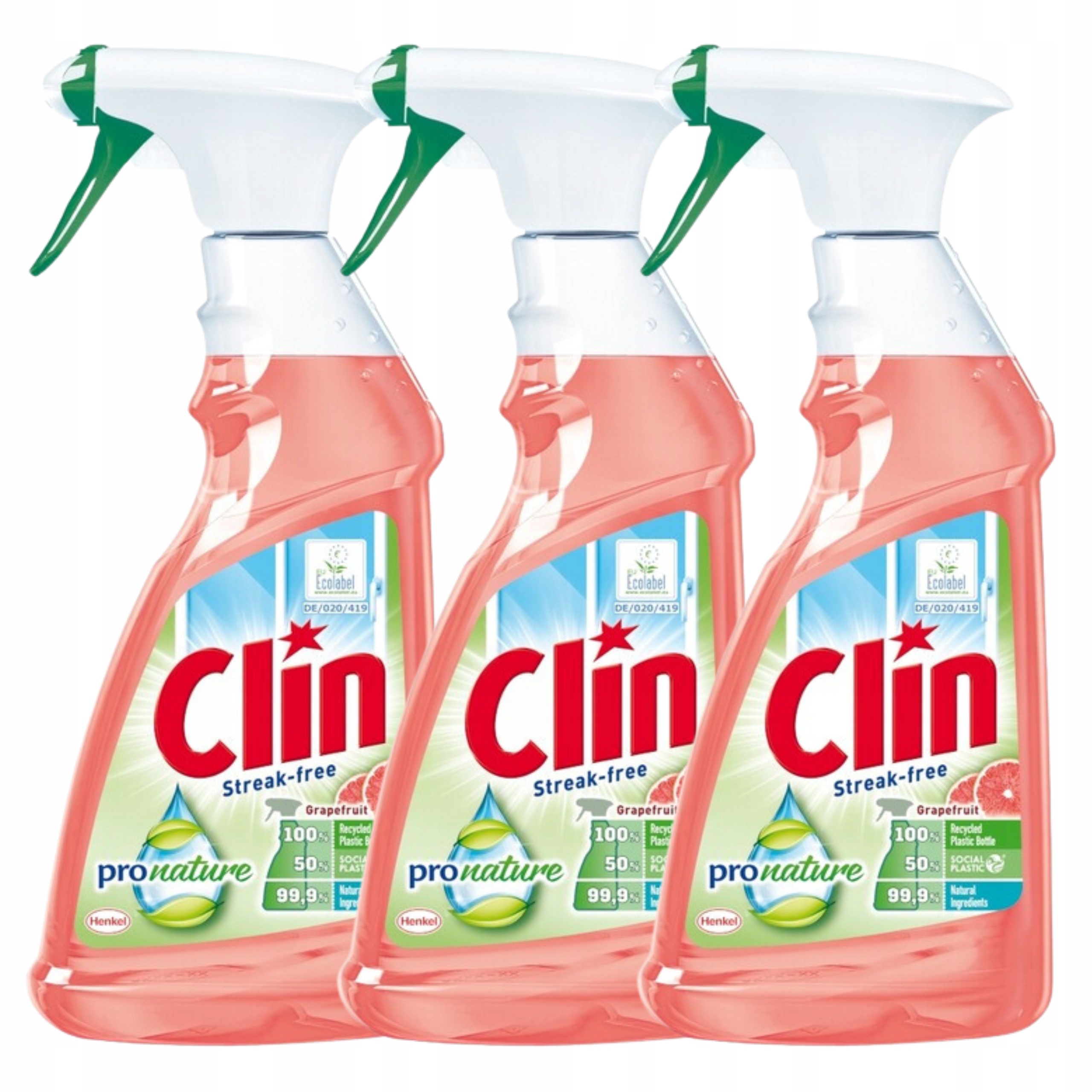 

Płyn Do Mycia Szyb Clin 3X500ml Grapefruitowy