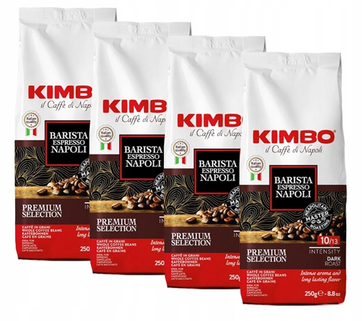 Kawa ziarnista Kimbo Espresso Napoli 4x250g (1kg) "czytaj Opis"