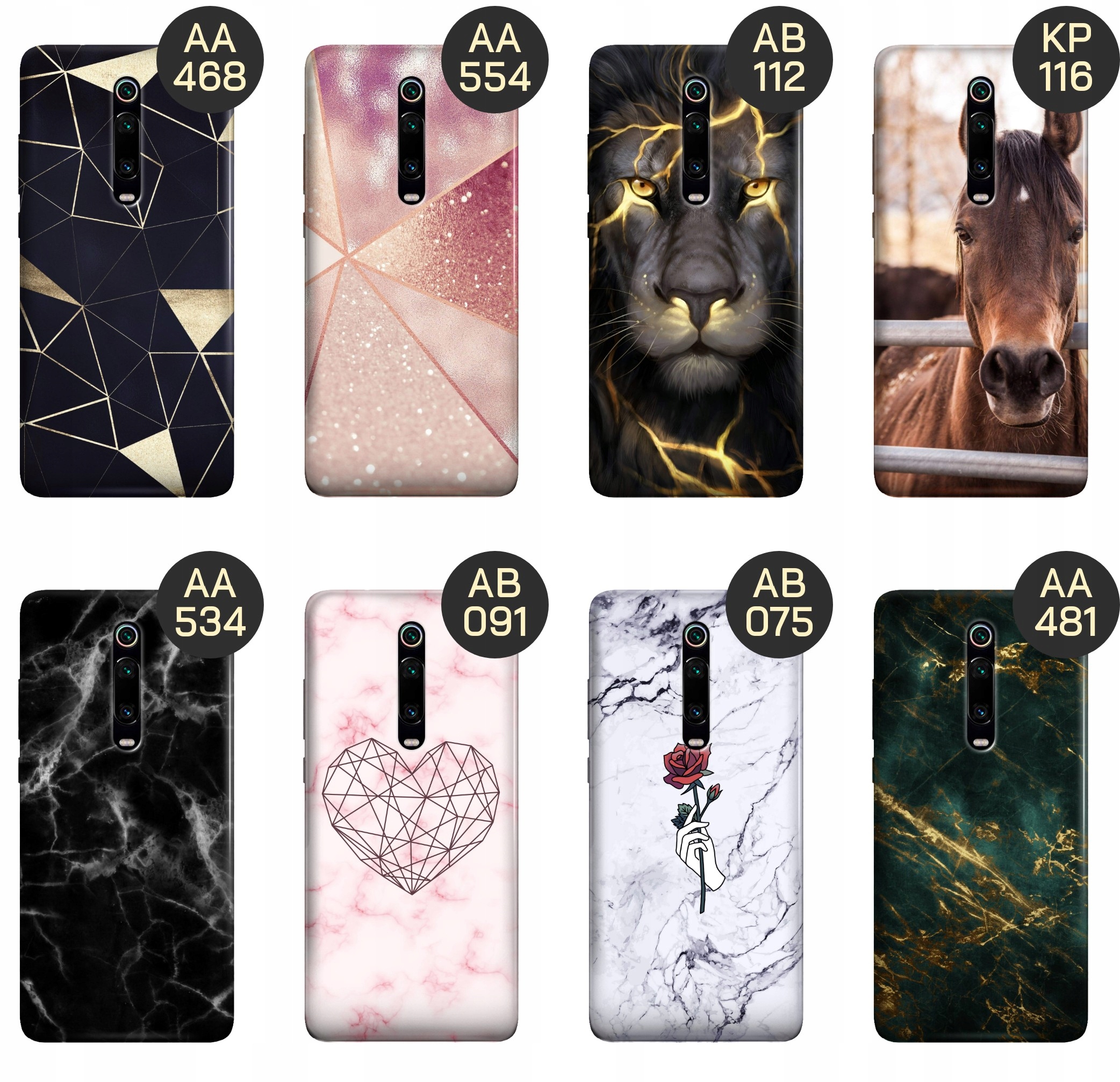 ETUI DO XIAOMI MI 9T / 9T PRO / REDMI K20 WZORY TOP100 DESIGN CASE +SZKŁO Marka Hello Case