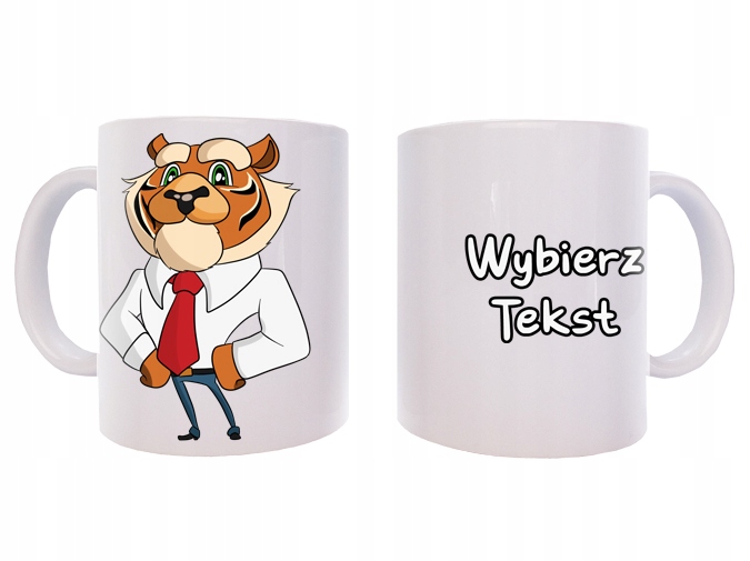 

Kubek Zwierzęta Tygrysy Z Nadrukiem Z Imieniem