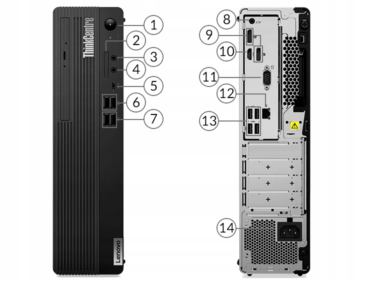 PC komputer Lenovo M75s-2 SFF Ryzen 3 8GB 256SSD DisplayPort RS232 Win 10 Model ThinkCentre M75s Gen 2