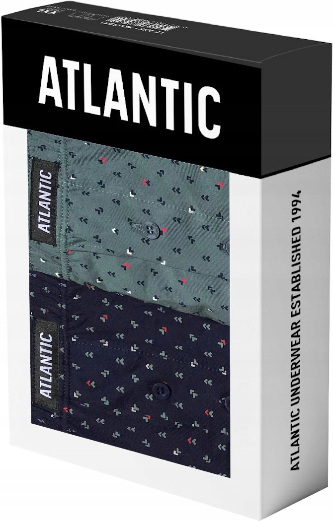 ATLANTIC LUŹNE BOKSERKI MĘSKIE SZORTY 2MBX013 *S*