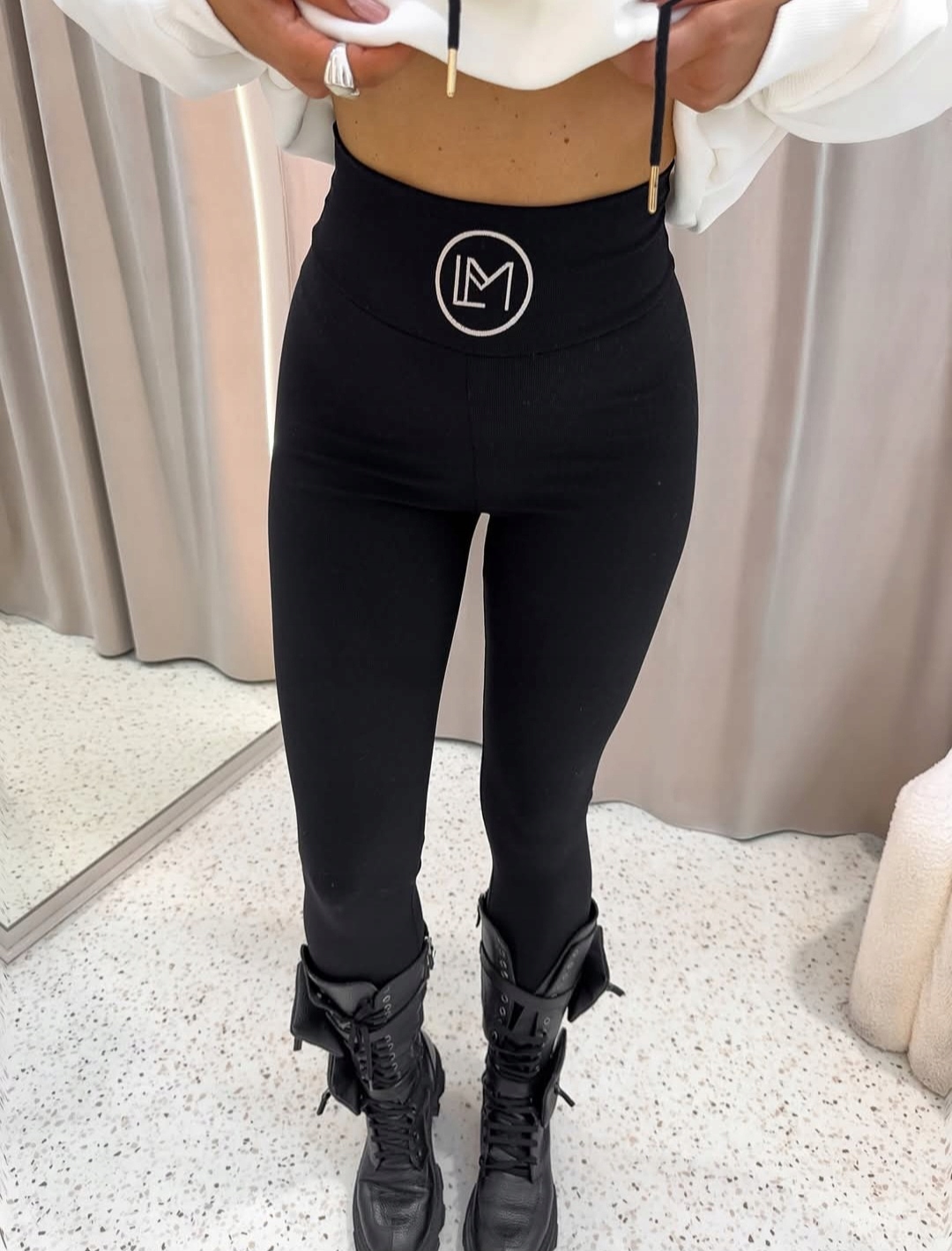 LA MONNE LEGGINSY BELLA CZARNE M