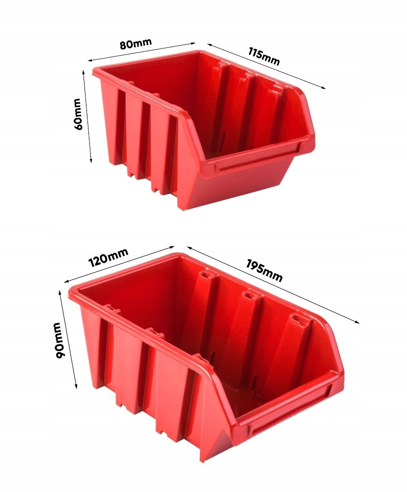 Ścianka tablica narzędziowa do garażu + 83 kuwety Wysokość produktu 78 cm