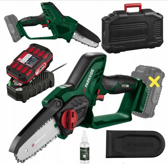 Parkside akumulatorowa pilarka piła łańcuchowa Paghs 20V akumulator 2 Ah