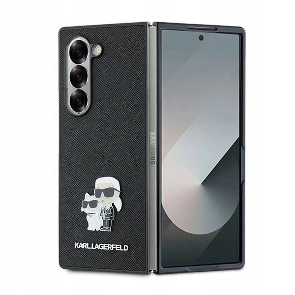 Etui Karl Lagerfeld Saffiano Metal Pin na Samsung Galaxy Z Fold 6 czarne