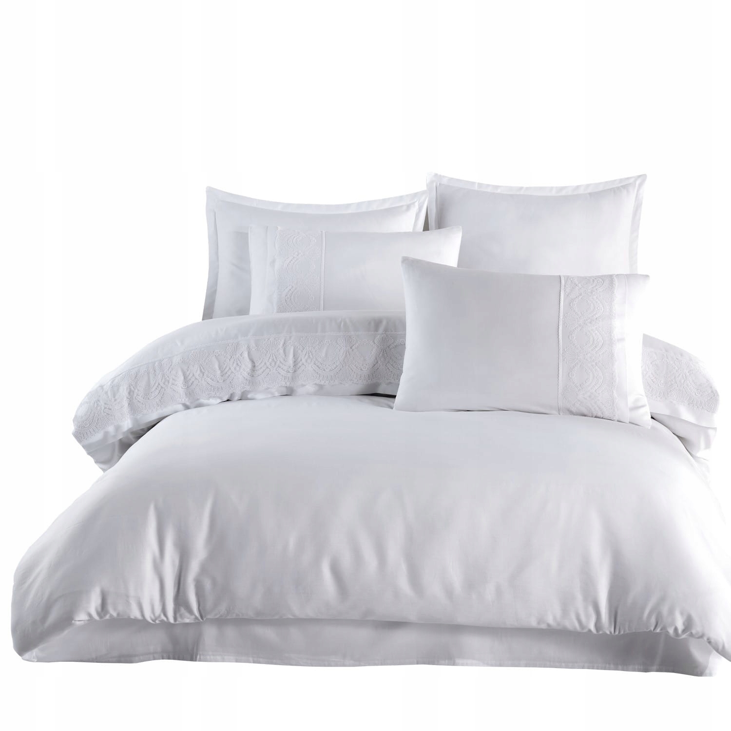 Posteľná Bielizeň s gipiúrou 160x200 valinor biela 1 elegantná prémiová