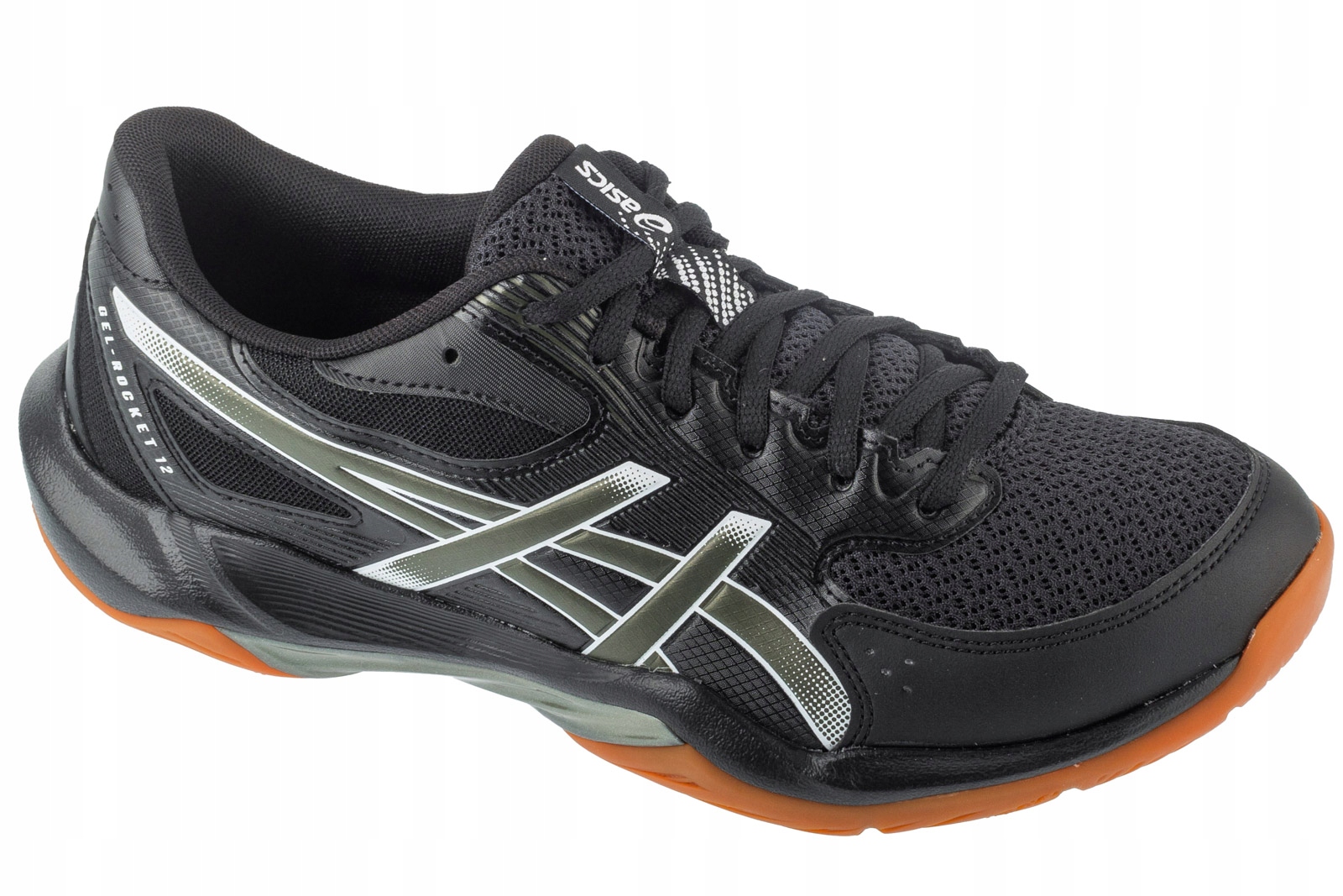 Asics Gel-rocket 12 [46,5] Pánská volejbalová obuv, síťka, černá